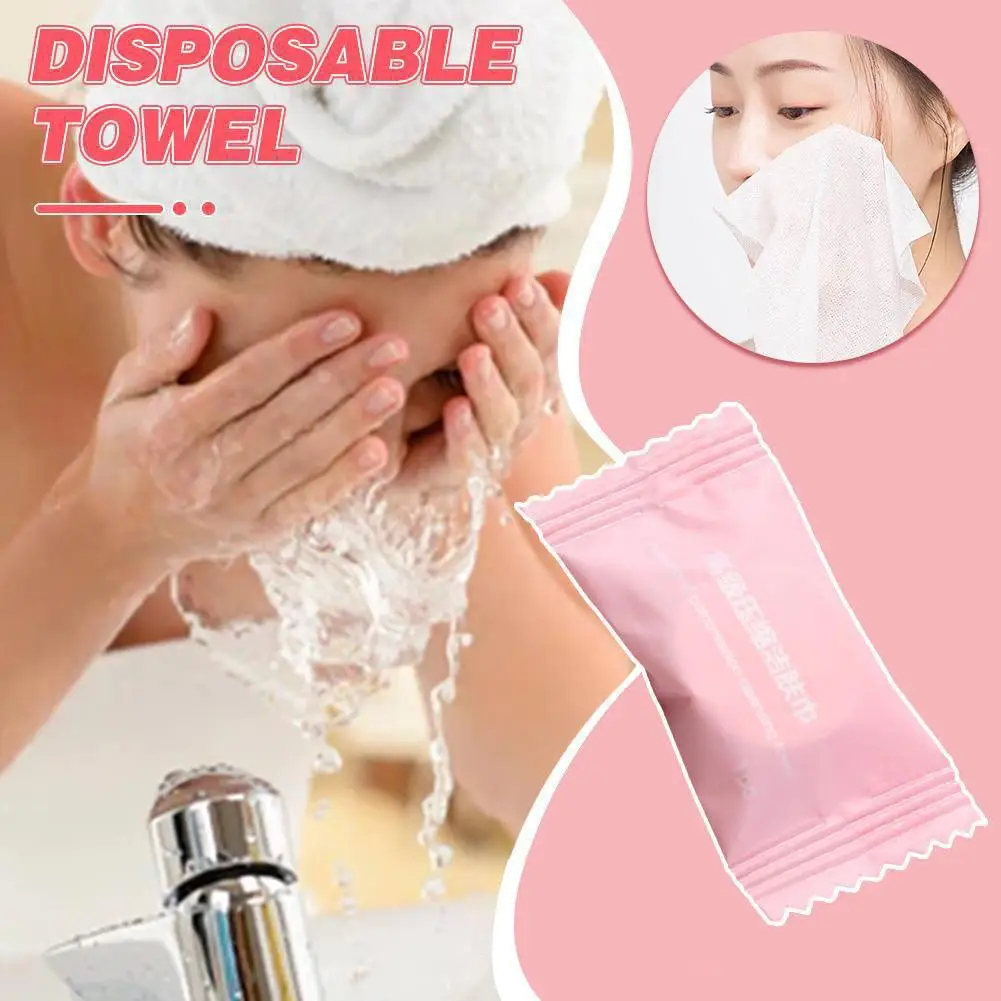 Mini Compressed Towel Disposable Capsules Towels Magic Care Wipes Tablet Cloth Travel Outdoor Face Tissue Paper M9o1