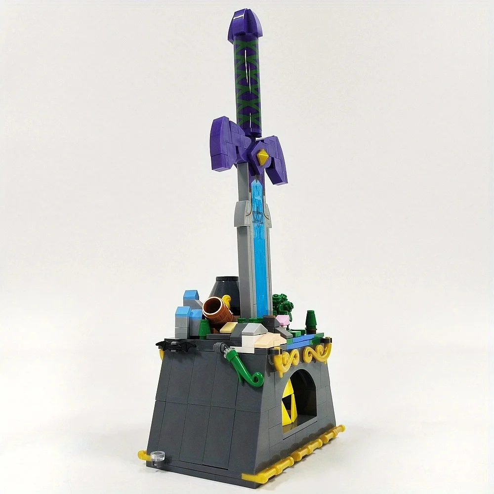 MOC Master Sword 455 шт. строительные блоки сборка игрушки модель меча кирпичи игрушки украшения комнаты Новый год подарки на Рождество и день рождения
