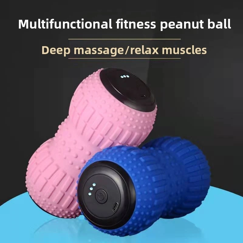 Yoga Electric Peanut Fascia Ball USB Charging Massage Balls Deep Tissue Muscle Relaxer for Body Relief