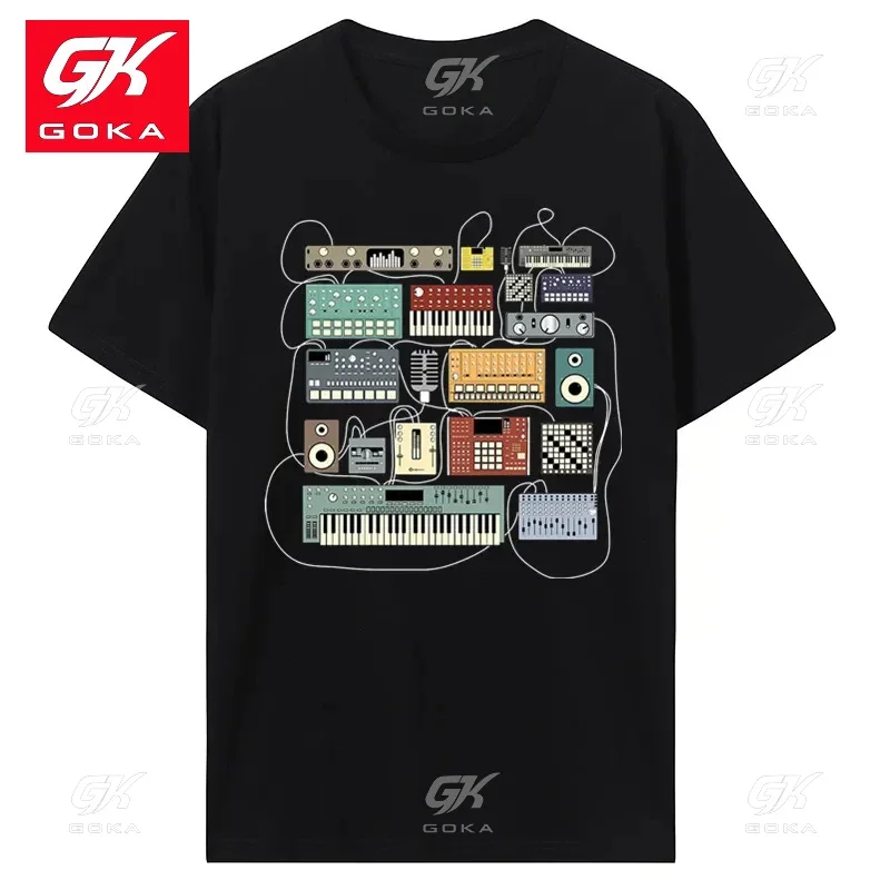 Electronic Musician Synthesizer and Drum Machine Dj Hot Sale Clown T Shirt Men Women Cotton T Shirts Fashion Streetwear Tees