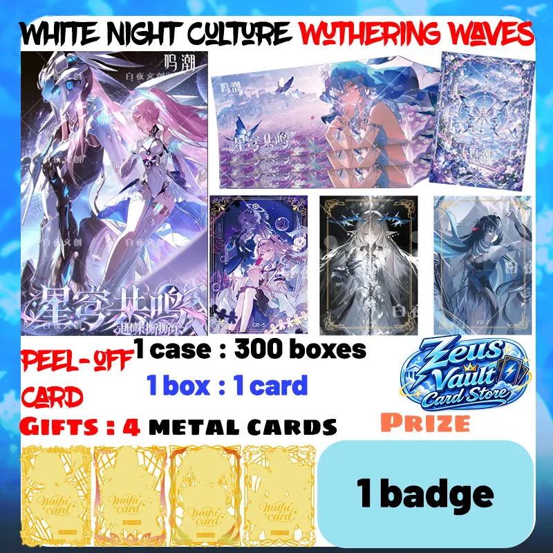 Wholesale 2026 Newest White Night Culture Wuthering Waves Peel-off Card Jinhsi Shorekeeper Party CCG Trendy Toys Birthday Gifts