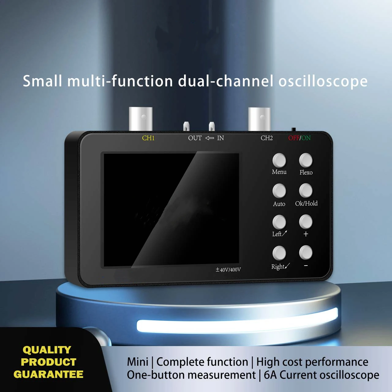 SCO2 Dual Channel Digital AUTO Oscilloscope PWM 50M 10Mhz Sampling Rate 2.5KSa/S Analog Bandwidth For Electronic Repair Tools