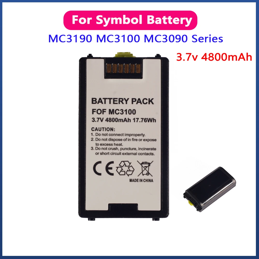 

100% Новый аккумулятор для Symbol MC3190 MC3100 MC3090 MC3190R MC3090S MC3090K MC3190Z MC3190G 82-127909-02 82-127912-01,4800 мАч