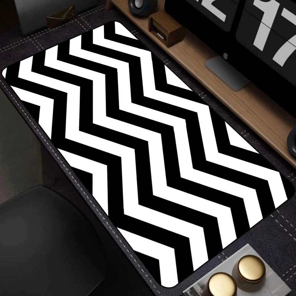 

Art Big Strata Liquid Mouse Mat Black and White Gaming Mouse Pad Large Computer Carpet XXL Mousepads Gamer Keyboard Desk Mat