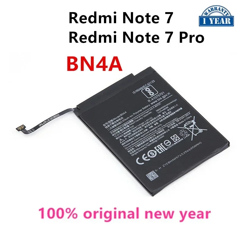 

Brand New BN4A 4000mAh Battery For Xiaomi Redmi Note 7 Note 7 Pro M1901F7C High Quality Phone Replacement Batteries