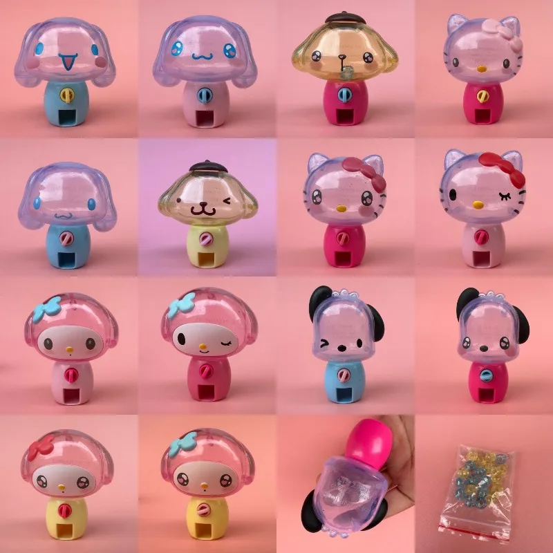 Sanrio HelloKitty figura Pom Purin Cinnamoroll My Melody Mini muñeca adorno accesorios juguete para niños