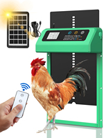 Solar Auto Chicken Coop Door Automatic Chicken Door Solar Powered & USB Charging Chicken Door 4 Modes with Timer & Light Senso