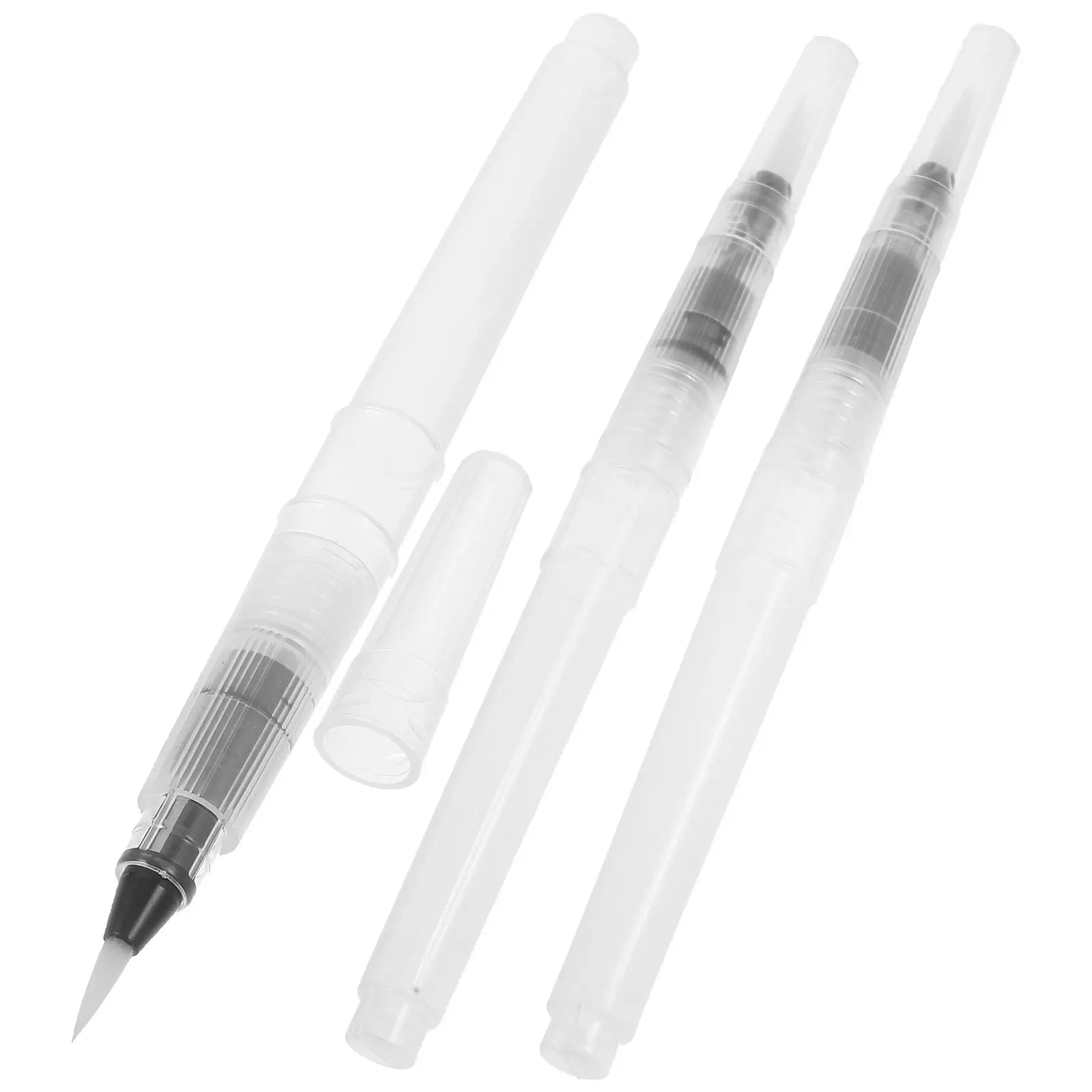3Pcs Refillable Watercolor Brush Pen Set for Adults Water Brush Pens for Watercolor Art Painting Drawing Reusable Painting