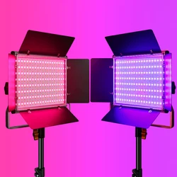 LED RGB Video Light Photography Fill Light 3200-5600K Dimmable With Warm Cold Bi-color CRI 95 for Studio Photography Video