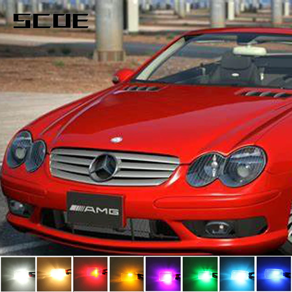 For Mercedes Benz SL Class R230 Low High Beam Fog Driving Turn Signal Sidemarker Brake Tail Back Up License Interior Light Kit