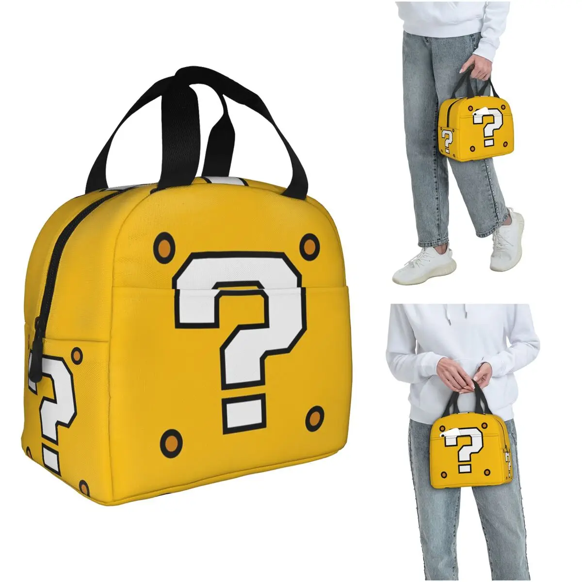 

Question Block 1 Insulated Lunch Bag for Women Office Cooler Thermal Food Box Tote Leakproof Lunch Boxes Container