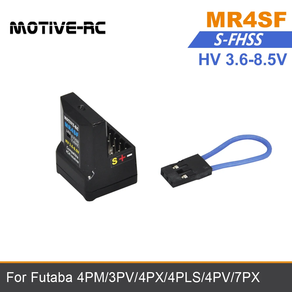 MR4SF MOTIVE-RC S-FHSS Receiver 6.8ms High Speed 4CH Compatible Futaba SFHSS 10PX 4PLS 4PX 4PM 14SG 18MZ Transmitter