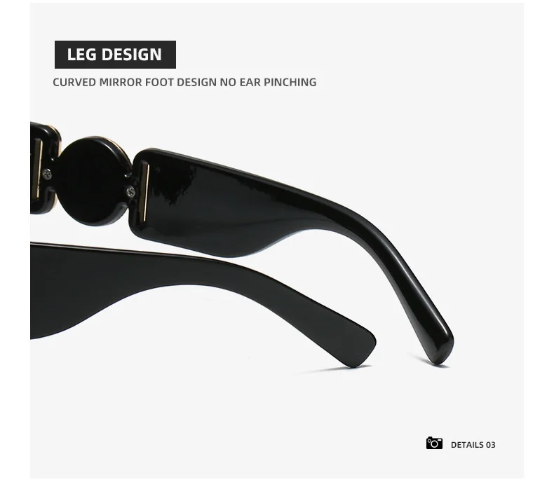 LONSY Fashion Square Sonnenbrille Frau Marke Design Schwarz Gradienten Sonnenbrille Weiblichen Großen Rahmen Retro Vintage Oculos De Sol UV400 – Detail 12