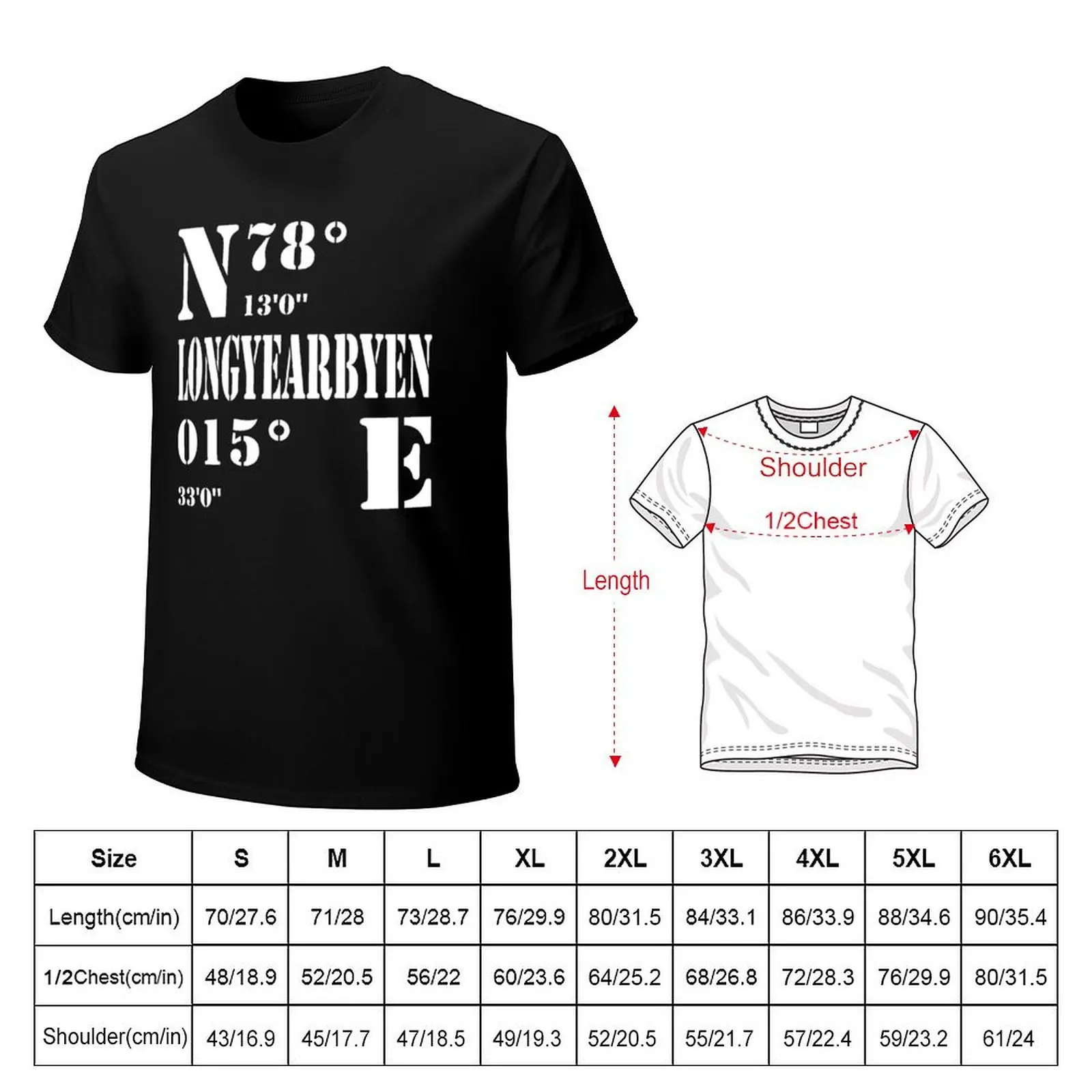 Longyearbyen, Svalbard, Norway T-Shirt Christmas Casual Tee Shirt