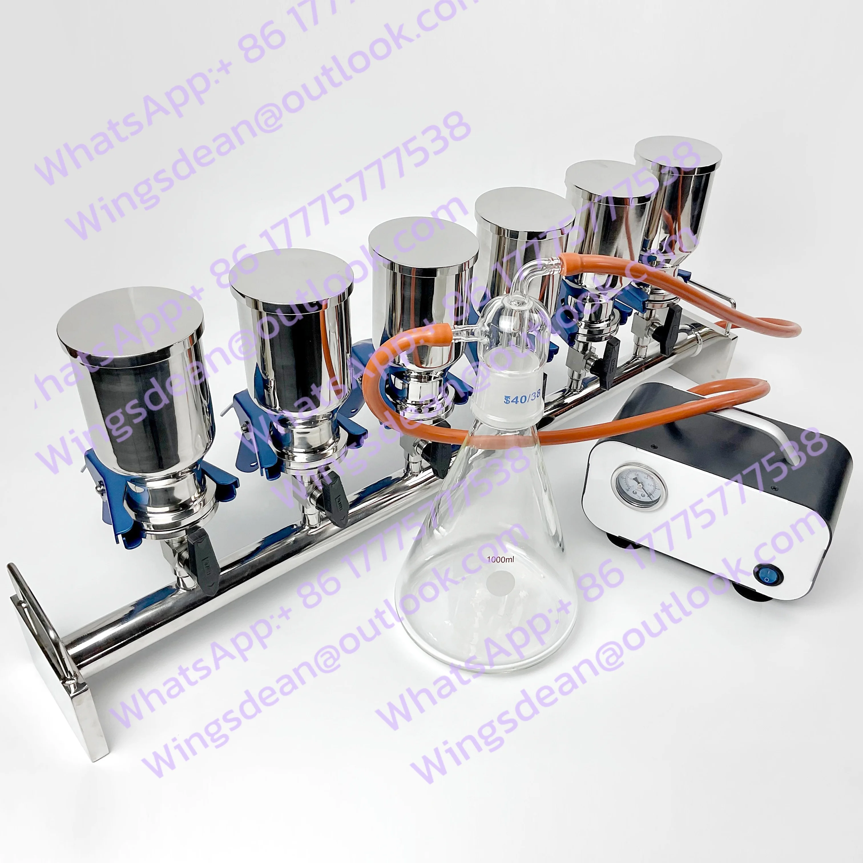 

Lab 6-Branch Vacuum Filtration Manifold with Stainless Steel Set