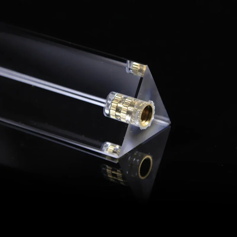 

1/4 Inch Threaded Optical Glass Prism for Photography Rainbow Effect Prism with Mounting Hole Cool Light Refraction