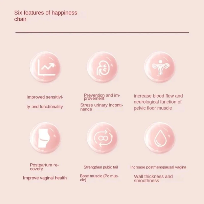 

2025 Happiness Chair Pulse Pelvic Floor Magnetic Therapy Resonance for Men and Women's Private Tight Kegel Movement