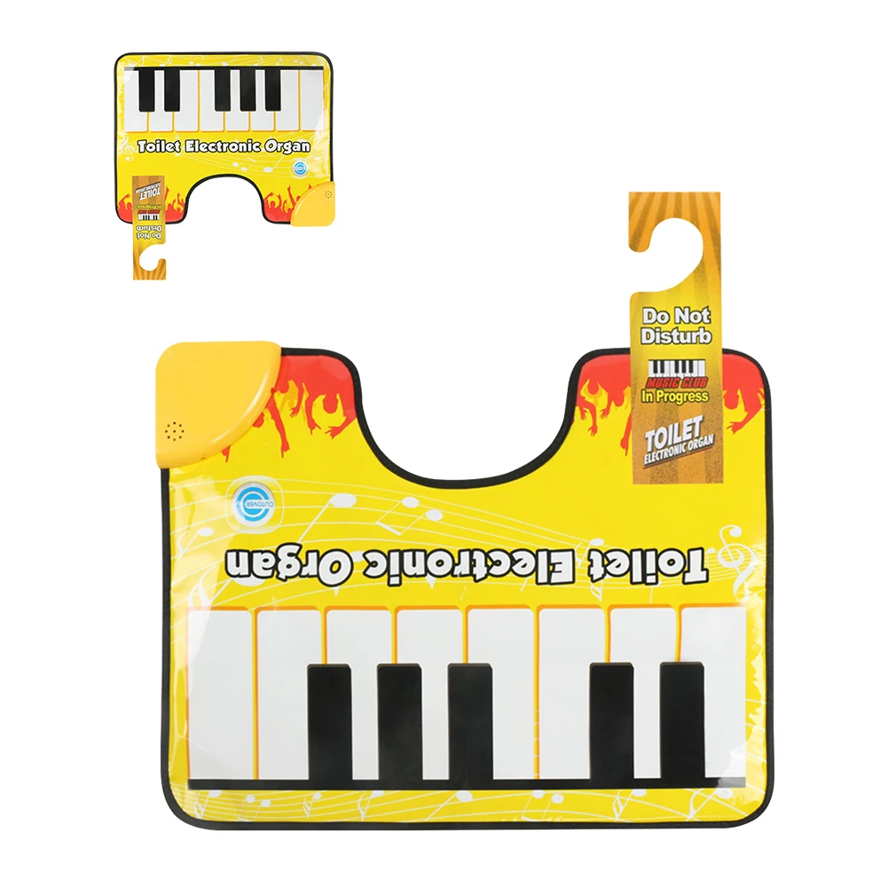 

Toilet Piano Mat Novelty Potty Piano Sounding Carpet Potty Piano Sounding Bathroom Rug for Home Bathroom