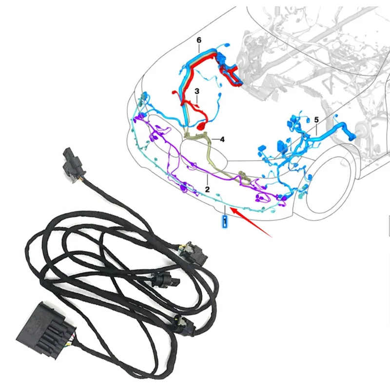 

61128717378 For BMW Front Bumper Radar Line Speed G20 G28 320 325 330 Front Bumper Parking Sensor Replacement