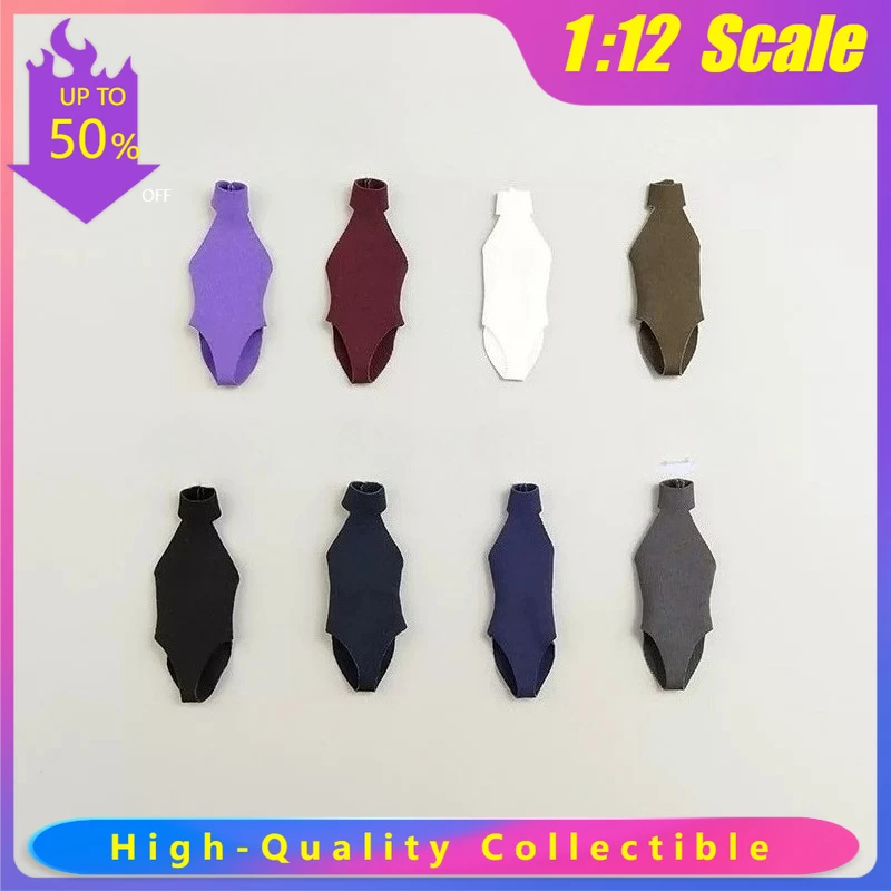 

1/12 Scale Action Figures Trendy Female Soldiers Various Colors Swimsuit Clothes Model for 6 Inch BJD SHF Dolls Decoration