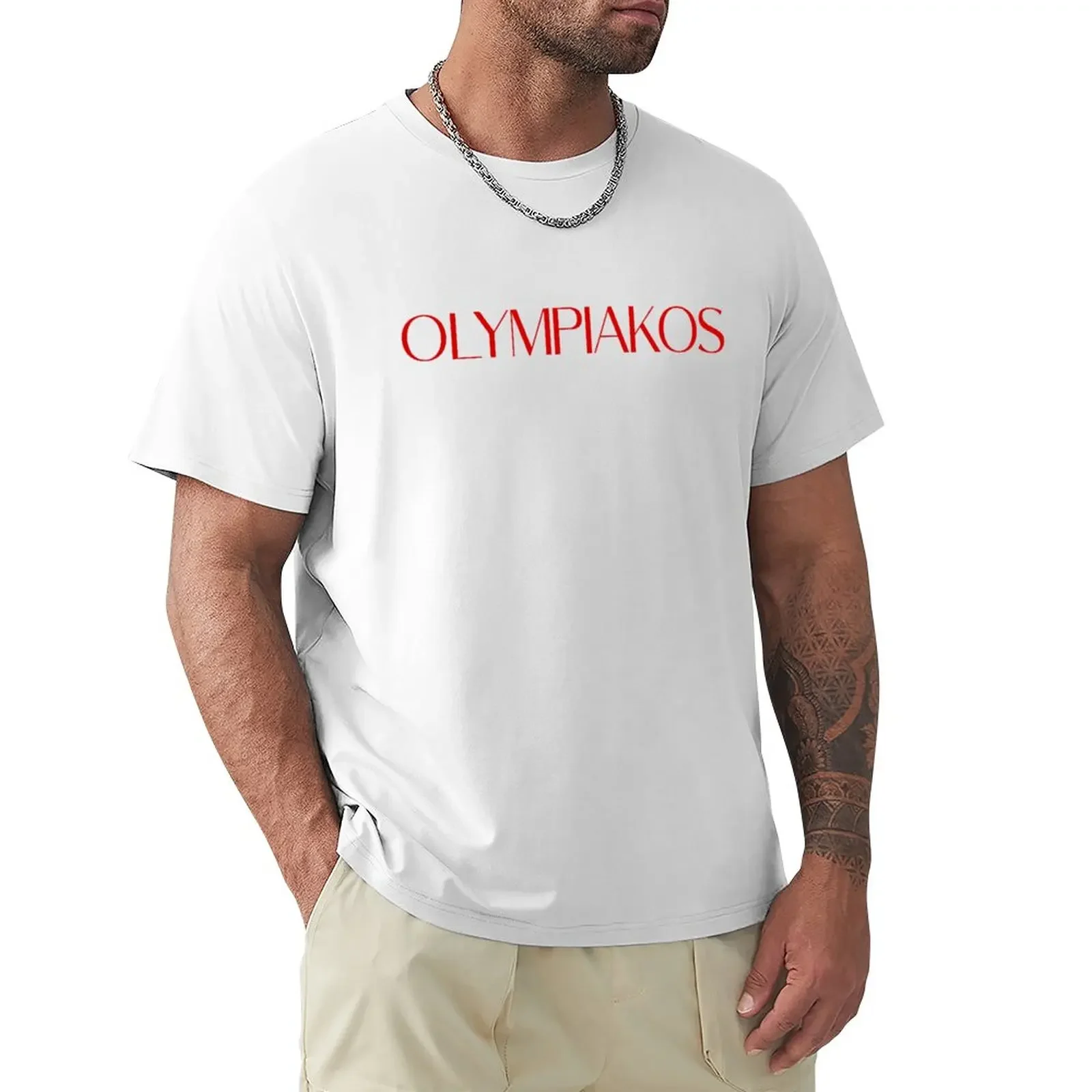 Copy of Copy of olympiacos T-Shirt sweat cute tops t shirt for men aesthetic clothes tops Men's clothing