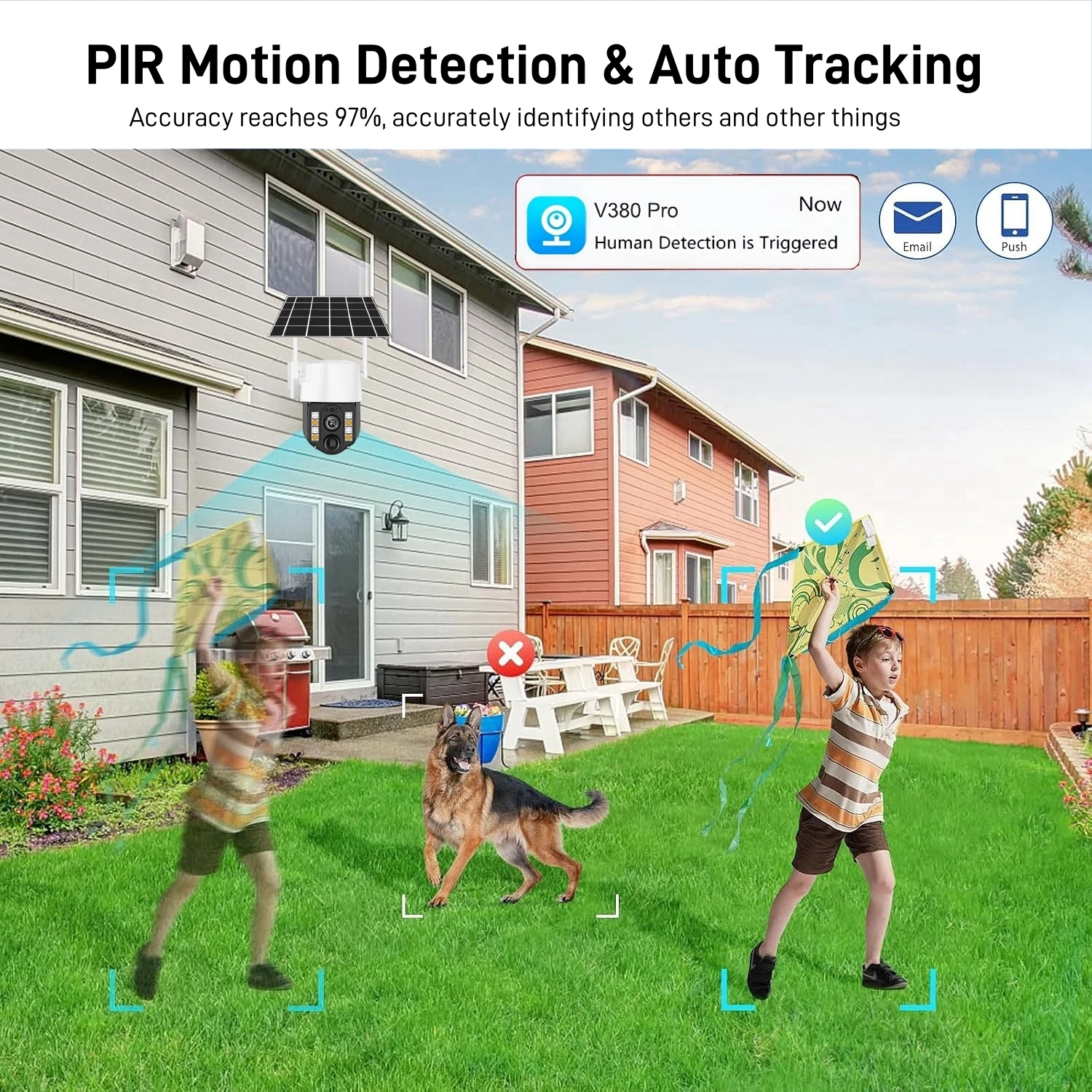 5MP Solar 4G Camera CCTV Outdoor Color Night Vision Wireless Low-Power Waterproof  PTZ Smart Security Surveillance WIFI Cameras image 6