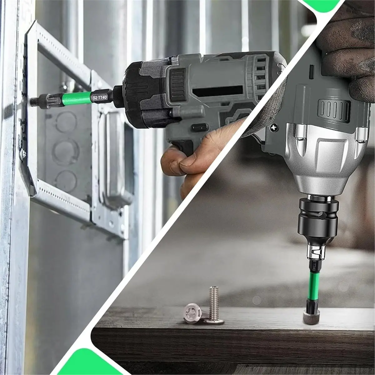 Utility Design Impact Torx Bit Set 25mm /50mm (TT7-TT40), S2 Steel Security with Tamper Proof & Magnetic Screwdriver