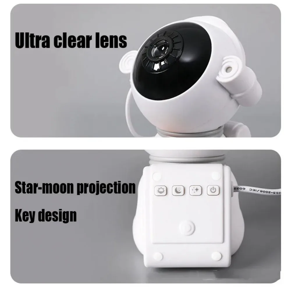 回転するカラフルなLEDランプ,宇宙飛行士,銀河,スタープロジェクター,星空の常夜灯,USB, 6 in 1,新しいコレクション