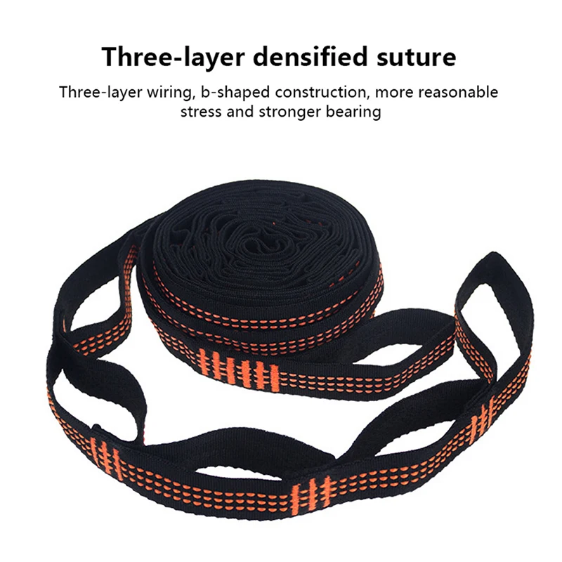 2PCS Hammock Straps Extra Strong Lightweight Rope and 600lbs Breaking Strength Non-Stretch