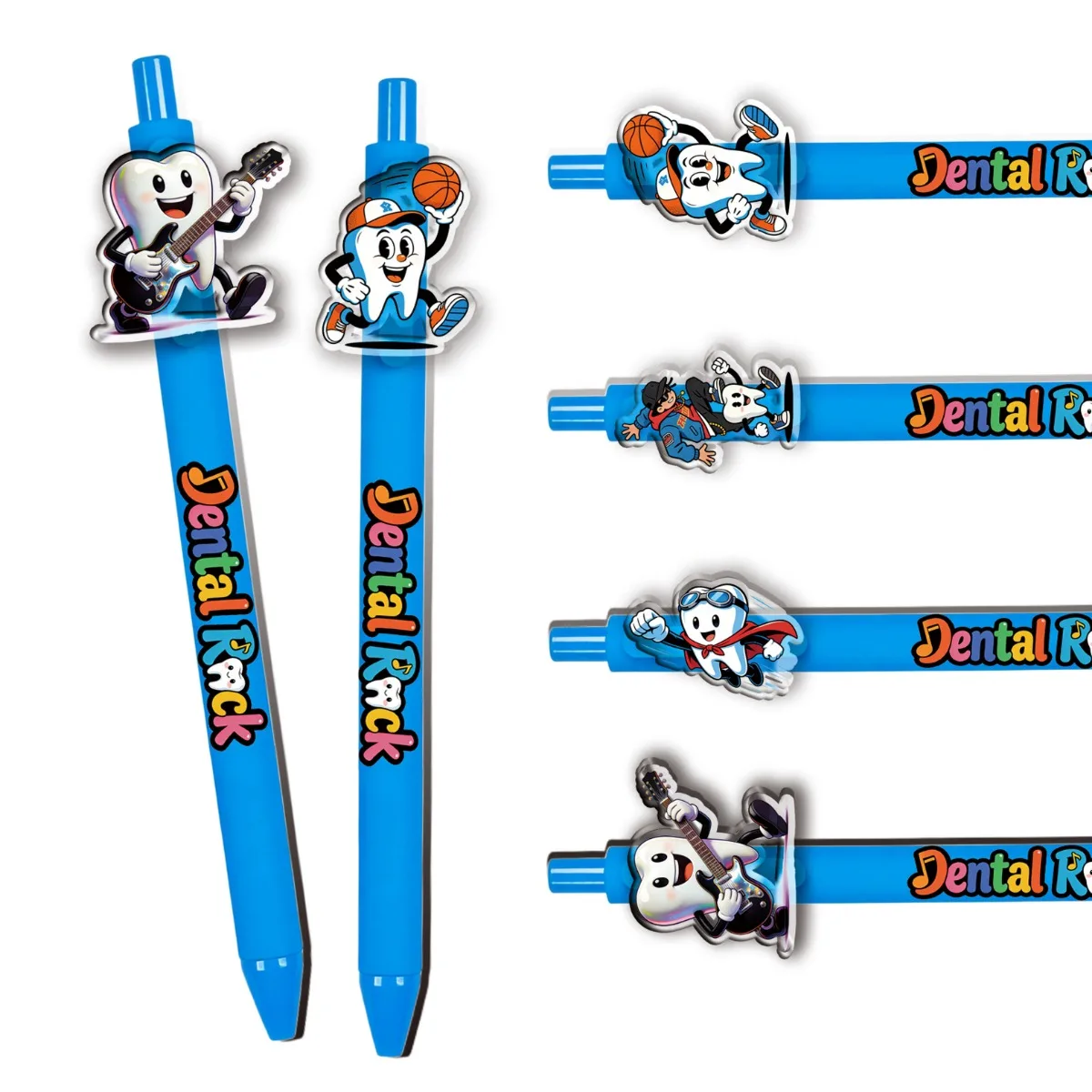 

Набор шариковых ручек с зубчатым дизайном (4/8 шт.) для студентов и офиса, креативные канцелярские принадлежности, ручки с круглым наконечником