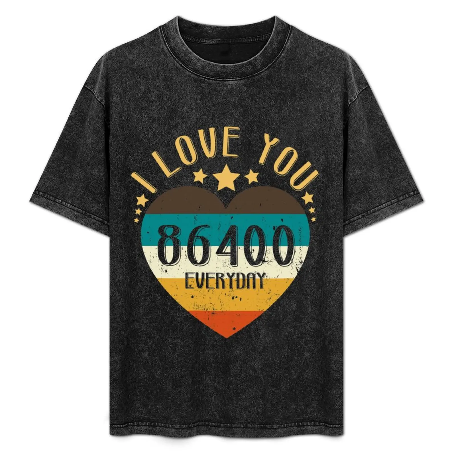 

Футболка I Love You 86400 для повседневной носки, для работы и отдыха