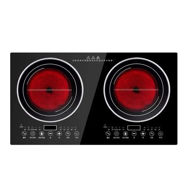 Induction Cooker Household Embedded Panel Cooktop Stove Double-Stove And Ceramic Stove Embedded Dual-Use Independent Control