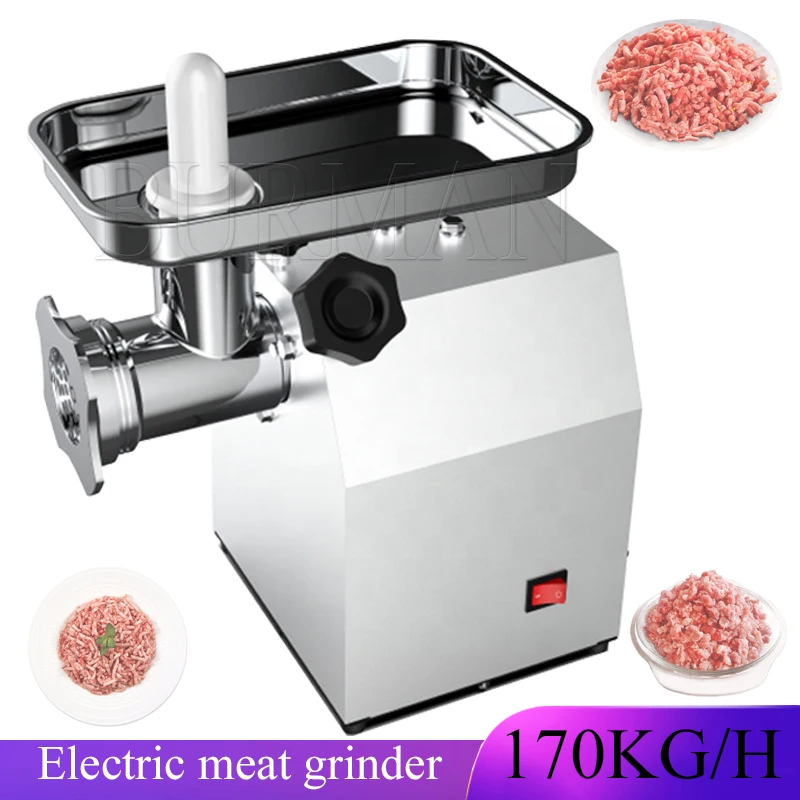 Stainless Steel Electric Meat Grinders Home Meat Mincer Heavy Duty Household Mincer 