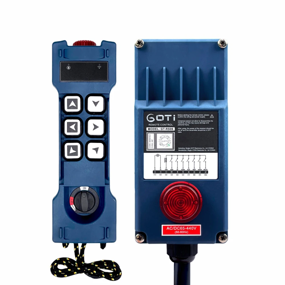 

Industrial Wireless Remote Control GT-RS06 Crane Driving Overhead Crane Lifting Platform Hydraulic Equipment Car Tailgat
