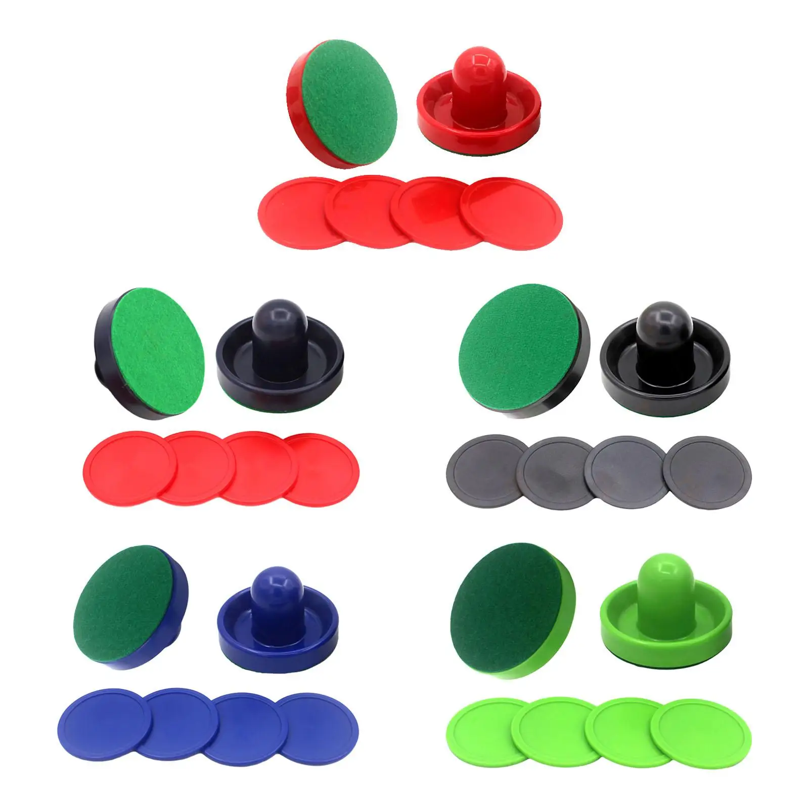 1 Set Mini Air Hockey Pushers and Air Hockey Pucks, Air Hockey Paddles for Air Hockey Table Equipment Family Game Game Tables