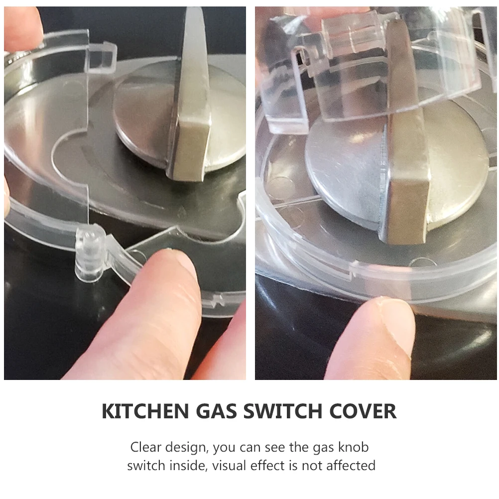 

4pcs Gas Stove Protection Covers White Plastic Knob Guards Child Proof Safety Protector Kitchen Hob Switch Long Lasting