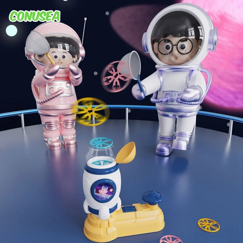 フライングディスクランチャーおもちゃ屋外急上昇子供空飛ぶ円盤フットランチャージャンプゲーム子供クリスマスギフト