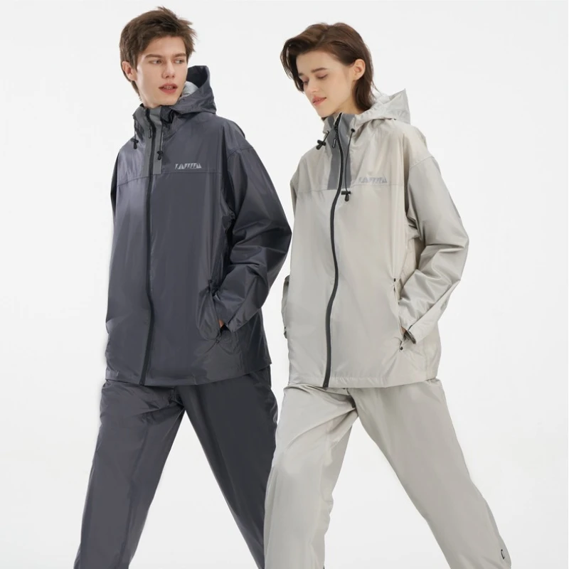 

Rainstorm-proof Riding Waterproof Clothing Motorcycle Driving Takeaway Rider Raincoat Rain Pants Set Men and Women