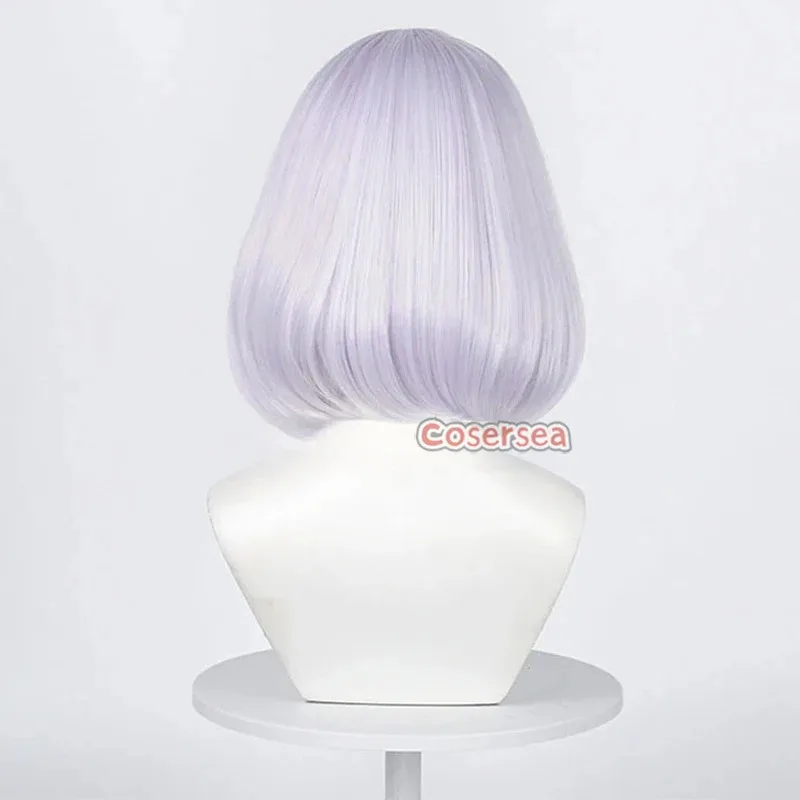 Cosersea 753 تأثيري الباروكات 2.5 الأبعاد إغراء 753 35 سنتيمتر قصيرة مستقيم الفضة الأبيض كوس شعر مستعار الاصطناعية الشعر مقاومة للحرارة
