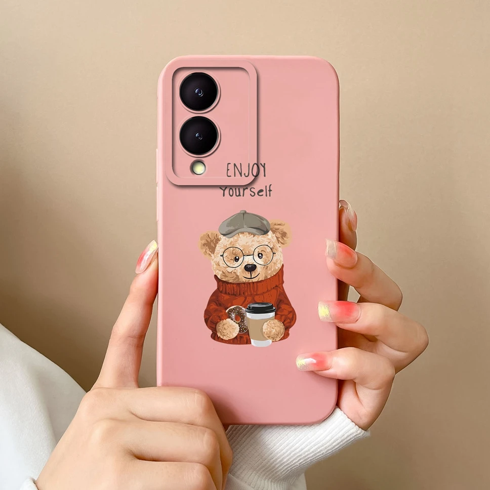 Phone Case For Vivo Y17S Camera Protection Soft Silicone Lovely Owl Protective Phone Cover For Vivo Y17 Y 17 S Fundas Capa Coque