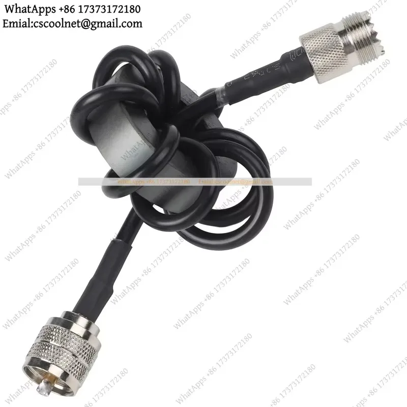JS03 1pcs EM-25 EM-43 1.8-30MHz Shortwave Choke Coil Magnetic Ring For HF Radio Signal Receiving Accessories