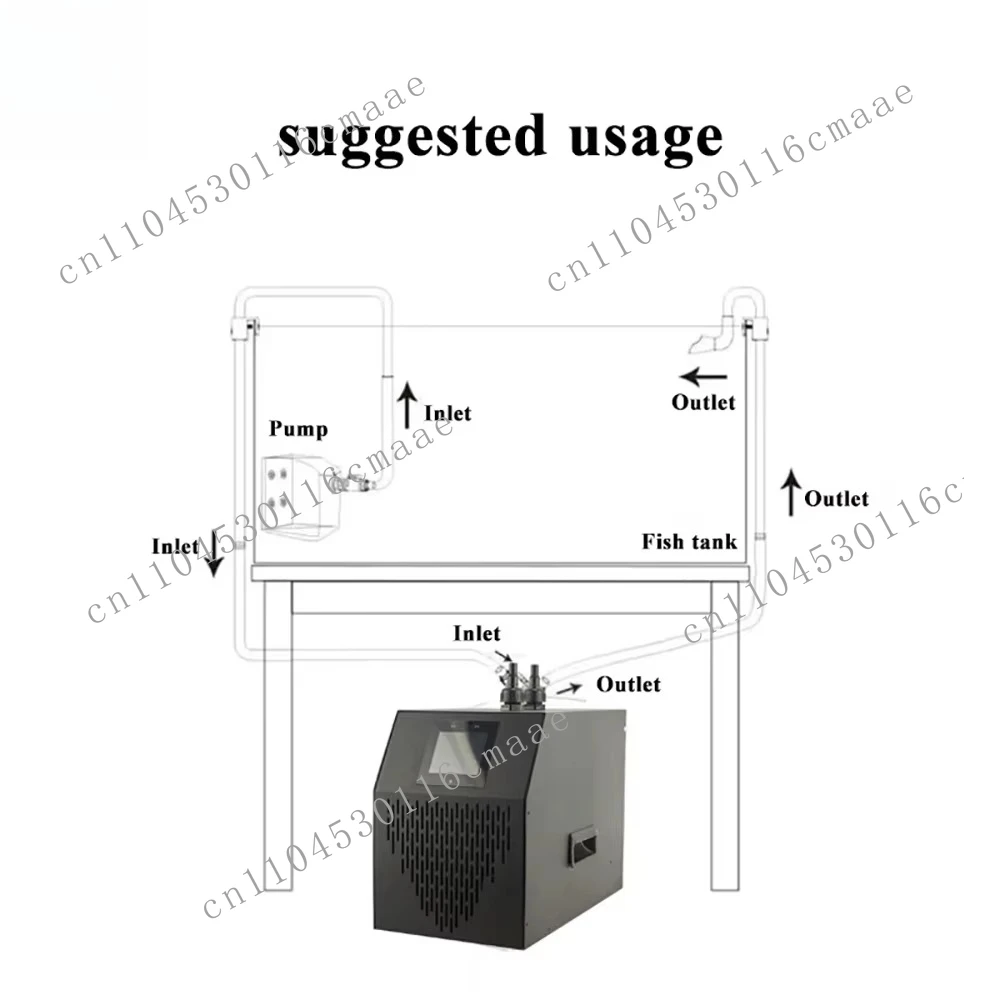 YS 35L-500L Marine Aquarium Water Chiller for Coral Reefs, Jellyfish Tanks & Aquatic Plants - Precise Temperature Control System