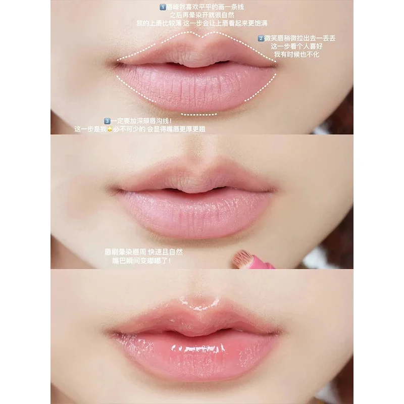 Delineador de labios Barbie Mist de cristal, contorno de manchas, labios regordetes, resistente al agua, lápiz labial suave de larga duración, imprimación cosmética