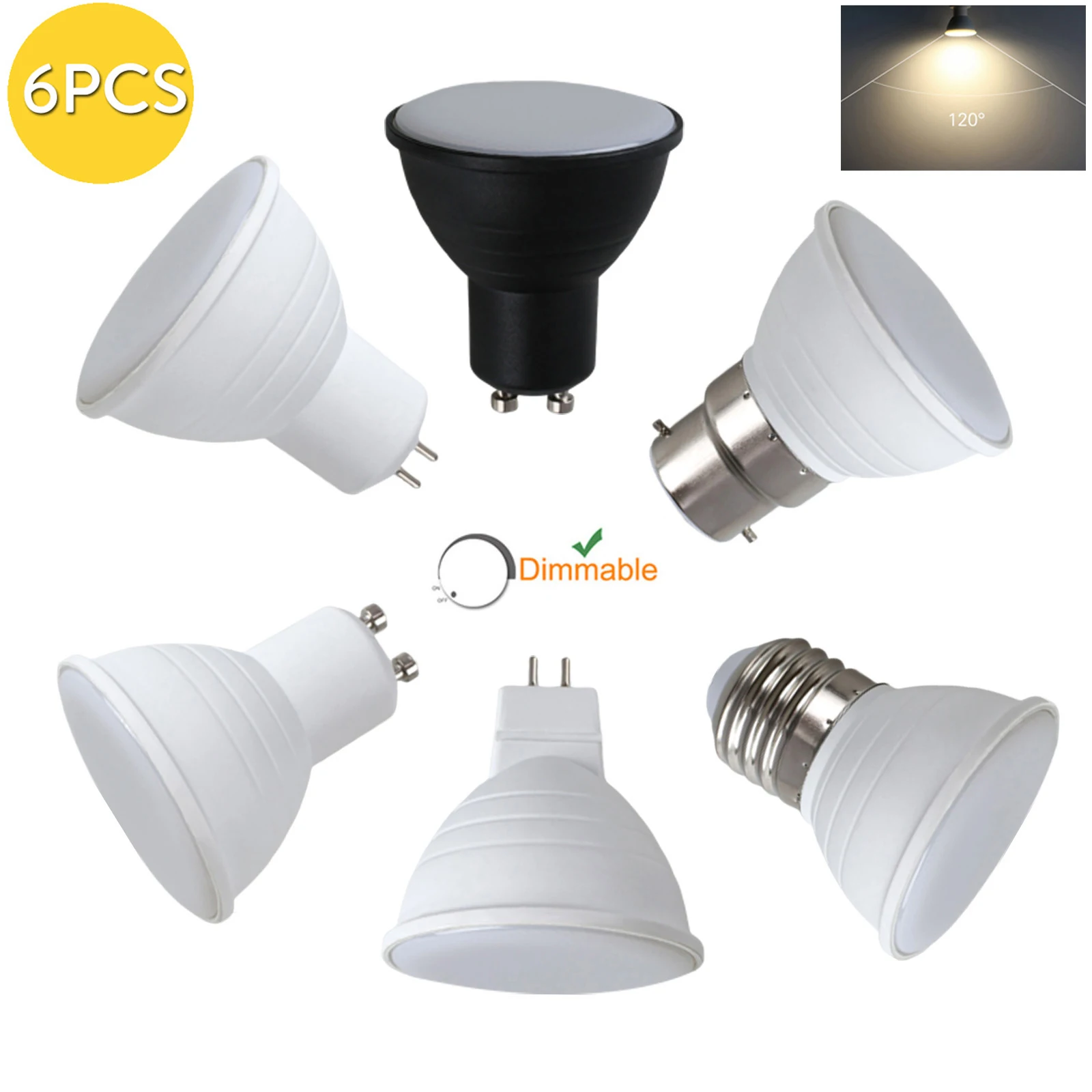 

10X 10w 15w Gu10 Led Spotlight Bulb Night Table For/home/bedroom/living No/flicker Smd2835 6000k/4000k/3000k Home 36°beam Office