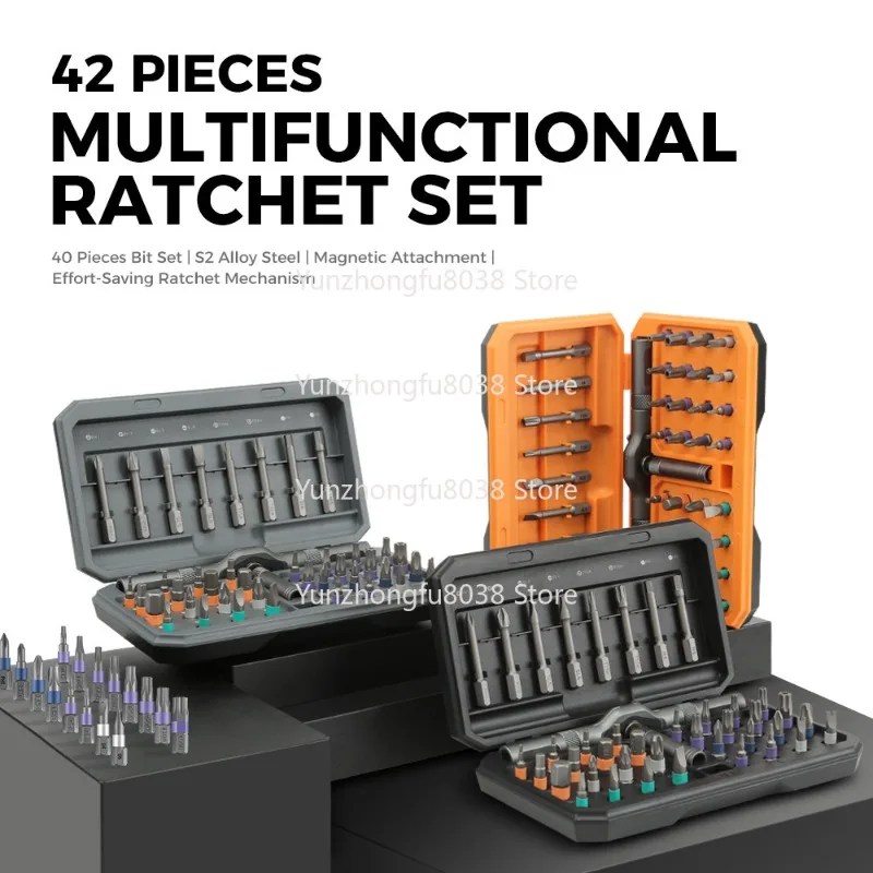 مجموعة مفكات براغي بسقاطة 42 في 1، إصلاح الأجهزة المنزلية إلى الأمام والخلف