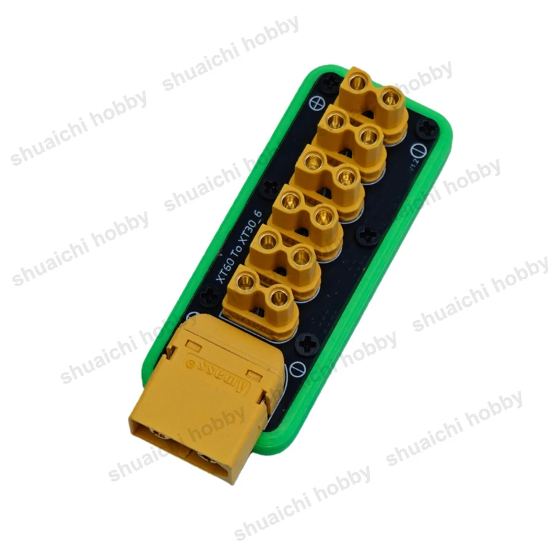 1PCS 100A XT60 Poort Ingang Belasting Stroomverdeelbord 6-Kanaals XT30 Uitgangsterminals PDB Module voor RC Drone/Auto/Robot/Boot