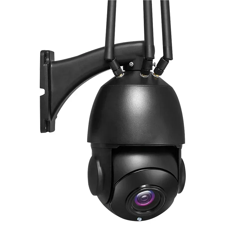 De Seguridad Camera 4G SIM Card with Rotate 20x Optical Zoom Wired IP POE Metal Waterproof Outdoor PTZ Camera Two Way Audio