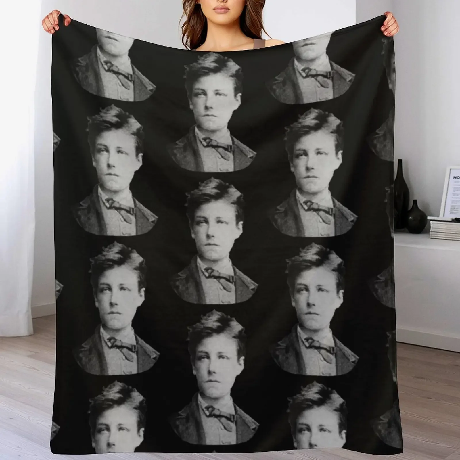 

Arthur Rimbaud Throw Blanket Thins Hair Bed Thermals For Travel Blankets