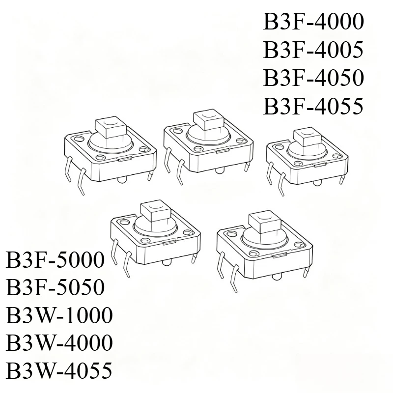 10PCS/Lot Original new  microtouch switch B3F-4000 B3F-4005 B3F-4050 B3F-4055 B3F-5000 B3F-5050 B3W-1000 B3W-4000 B3W-4055