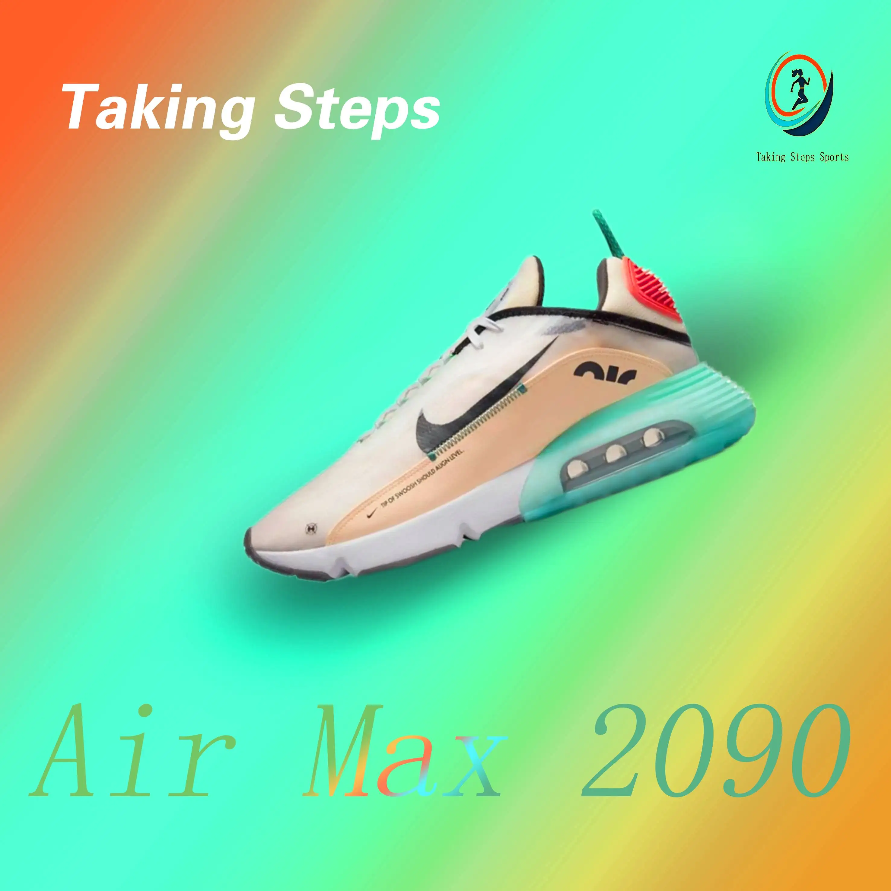 Nike Air Max 2090 Fashion Versatile Classic Men's and Women's Casual Shoes White and Blue Colours